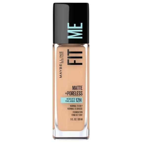 3/$10 Maybelline 130 Buff Beige Fit Me Matte Poreless Foundation 1oz - Picture 1 of 3